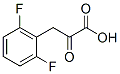 Benzenepropanoic acid, 2,6-difluoro--alpha--oxo- (9CI) Structure