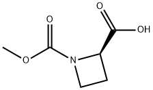 1,2-Azetidinedicarboxylicacid,1-methylester,(2R)-(9CI) Structure