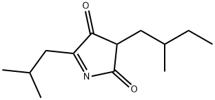 2H-Pyrrole-2,4(3H)-dione, 3-(2-methylbutyl)-5-(2-methylpropyl)- (9CI) Structure