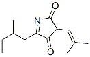 2H-Pyrrole-2,4(3H)-dione, 5-(2-methylbutyl)-3-(2-methyl-1-propenyl)- (9CI) Structure