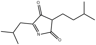 2H-Pyrrole-2,4(3H)-dione, 3-(3-methylbutyl)-5-(2-methylpropyl)- (9CI) 구조식 이미지