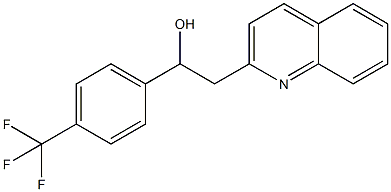 2-QUINOLIN-2-YL-1-(4-TRIFLUOROMETHYLPHENYL)ETHANOL
 Structure