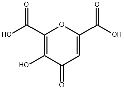 3-hydroxy-4-oxopyran-2,6-dicarboxylic acid  Structure