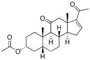 3alpha-hydroxy-5beta-pregn-16-ene-11,20-dione 3-acetate 구조식 이미지