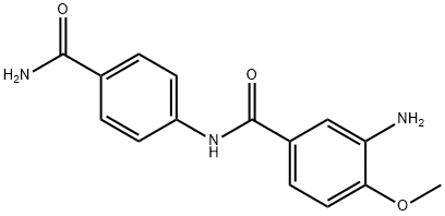 3-amino-N-[4-(aminocarbonyl)phenyl]-4-methoxybenzamide Structure