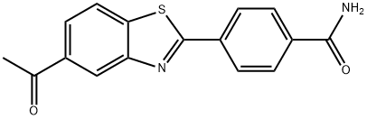 4-(5-Acetylbenzothiazol-2-yl)benzamide 구조식 이미지