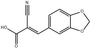 3-(1,3-벤조디옥솔-5-YL)-2-시아노아크릴산 구조식 이미지
