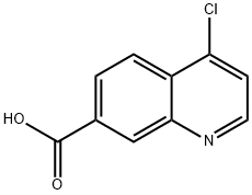 4-클로로퀴놀린-7-카르복실산 구조식 이미지