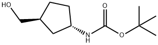 Carbamic acid, [(1S,3S)-3-(hydroxymethyl)cyclopentyl]-, 1,1-dimethylethyl Structure