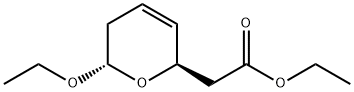 2H-Pyran-2-aceticacid,6-ethoxy-5,6-dihydro-,ethylester,(2R,6S)-(9CI) 구조식 이미지