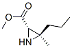 2-Aziridinecarboxylicacid,3-methyl-3-propyl-,methylester,(2S,3R)-(9CI) Structure