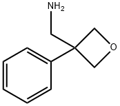 3-Oxetanemethanamine,  3-phenyl- Structure