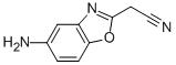 (5-AMINO-BENZOOXAZOL-2-YL)-ACETONITRILE Structure