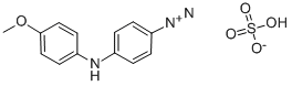 4-DIAZO-4'-METHOXYDIPHENYLAMINE SULFATE Structure