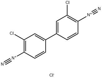 3,3'-dichloro[1,1'-biphenyl]-4,4'-bis(diazonium) dichloride Structure