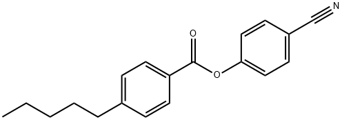 4-CYANOPHENYL 4-PENTYLBENZOATE 구조식 이미지