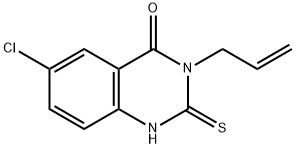 3-ALLYL-6-CHLORO-2-MERCAPTOQUINAZOLIN-4(3H)-ONE 구조식 이미지