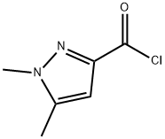 1,5-DIMETHYL-1H-PYRAZOLE-3-CARBONYL CHLORIDE 구조식 이미지