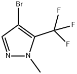 4-Bromo-1-methyl-5-(trifluoromethyl)-1H-pyrazole Structure