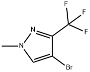 4-브로모-1-메틸-3-(트리플루오로메틸)-1H-피라졸 구조식 이미지