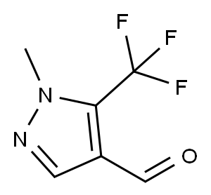 4-Formyl-5-(trifluoromethyl)-1-methyl-1H-pyrazole 구조식 이미지