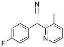 (4-fluorophenyl)(3-methylpyridin-2-yl)acetonitrile Structure