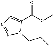 1H-1,2,3-Triazole-5-carboxylicacid,1-propyl-,methylester(9CI) Structure