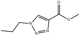 1H-1,2,3-Triazole-4-carboxylicacid,1-propyl-,methylester(9CI) Structure