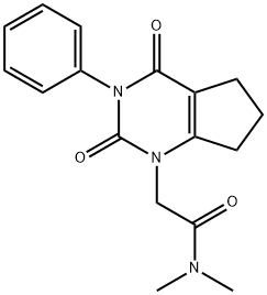 N,N-Dimethyl-2,3,4,5,6,7-hexahydro-2,4-dioxo-3-phenyl-1H-cyclopentapyrimidine-1-acetamide Structure