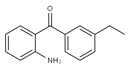 Methanone, (2-aminophenyl)(3-ethylphenyl)- (9CI) Structure