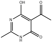4(1H)-Pyrimidinone, 5-acetyl-6-hydroxy-2-methyl- (9CI) Structure