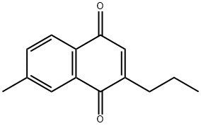1,4-Naphthalenedione, 7-methyl-2-propyl- (9CI) Structure