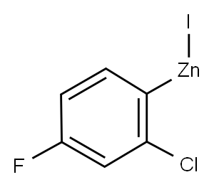 2-CHLORO-4-FLUOROPHENYLZINC IODIDE 구조식 이미지