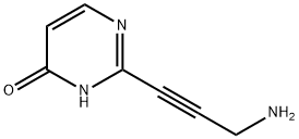 4(1H)-Pyrimidinone, 2-(3-amino-1-propynyl)- (9CI) 구조식 이미지