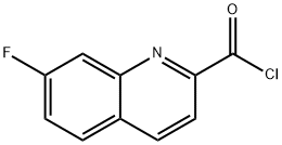 2-Quinolinecarbonyl chloride, 7-fluoro- (9CI) Structure