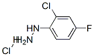 2-Chloro-4-fluorophenylhydrazine hydrochloride 구조식 이미지