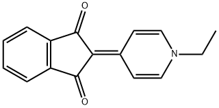 2-[1-Ethylpyridin-4(1H)-ylidene]-1,3-indanedione Structure