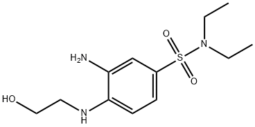 3-AMINO-N,N-DIETHYL-4-[(2-HYDROXYETHYL)AMINO]BENZENESULFONAMIDE Structure