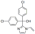 비스(4-클로로페닐)-(1-에테닐이미다졸-2-일)메탄올 구조식 이미지