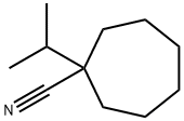 시클로헵탄카르보니트릴,1-(1-메틸에틸)-(9CI) 구조식 이미지