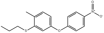 4-메틸-3-(n-프로필티오)페닐4-니트로페닐에테르 구조식 이미지