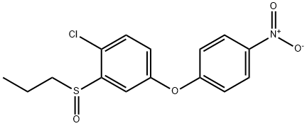 1-클로로-4-(4-니트로페녹시)-2-프로필술피닐-벤젠 구조식 이미지