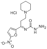 1-(5-NITRO-2-FURYL)-3-PIPERIDINO-PROPAN-1-ONE-SEMICARBAZONEHYDROCHLORIDE 구조식 이미지