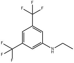 3,5-BIS(TRIFLUOROMETHYL)-N-ETHYLANILINE 구조식 이미지