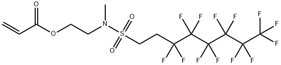 2-[메틸[(3,3,4,4,5,5,6,6,7,7,8,8,8-트리데카플루오로옥틸)술포닐]아미노]에틸아크릴레이트 구조식 이미지