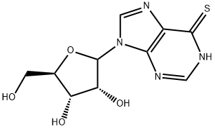 6-MERCAPTOPURINE RIBOSIDE Structure