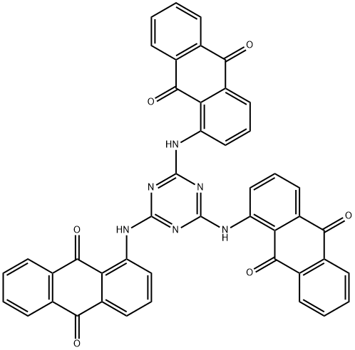 1,1',1''-(1,3,5-triazine-2,4,6-triyltriimino)trisanthraquinone Structure