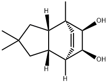 4,7-Ethano-1H-indene-8,9-diol, 2,3,3a,4,7,7a-hexahydro-2,2,4-trimethyl-, (3aS,4S,7R,7aR,8S,9R)- (9CI) 구조식 이미지