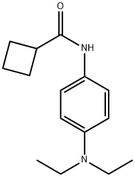 Cyclobutanecarboxamide, N-[4-(diethylamino)phenyl]- (9CI) Structure