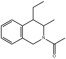 Isoquinoline, 2-acetyl-4-ethyl-1,2,3,4-tetrahydro-3-methyl- (9CI) Structure